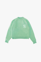 Signature Knit Sweater Matcha Green