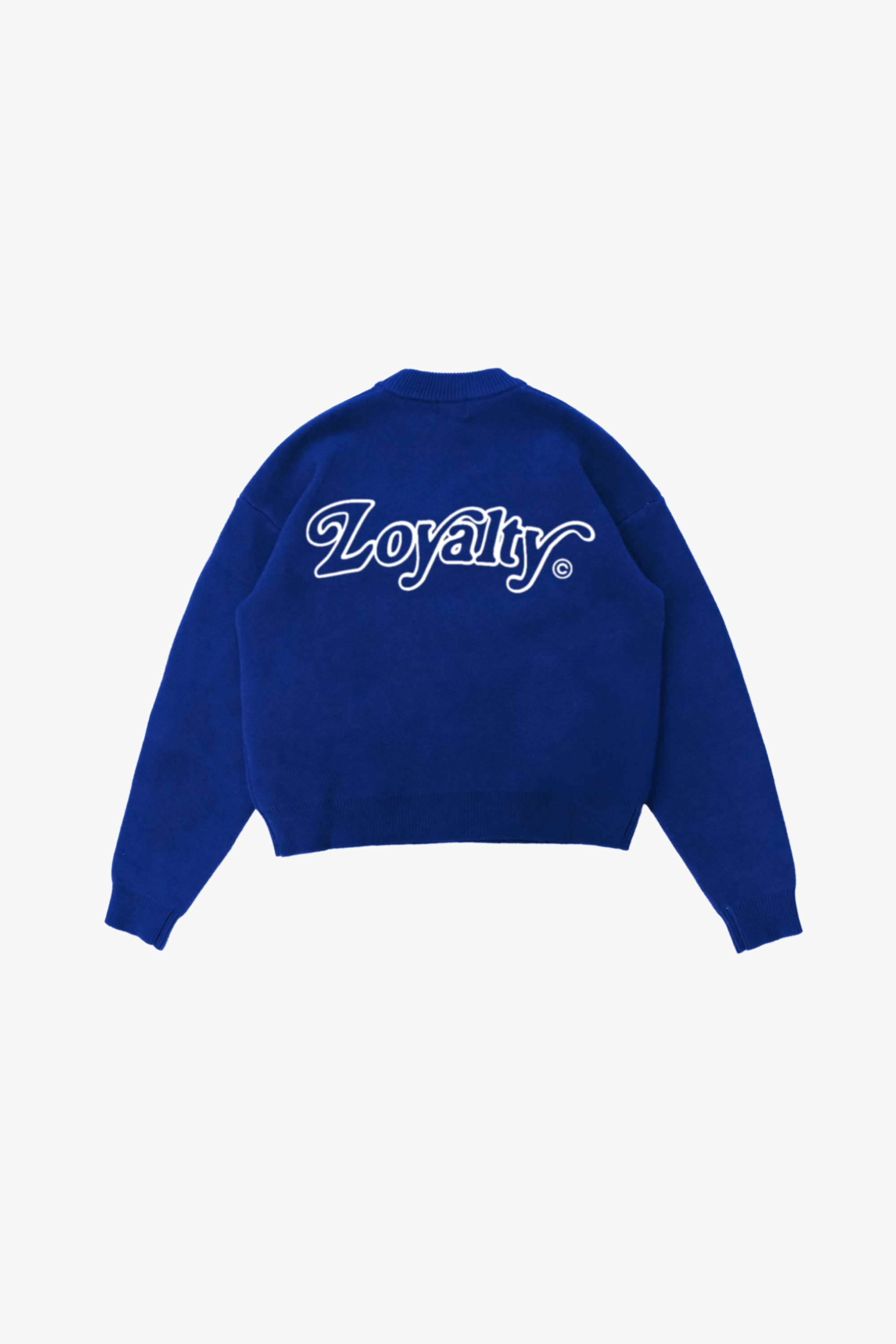 Signature Knit Sweater Ocean Blue