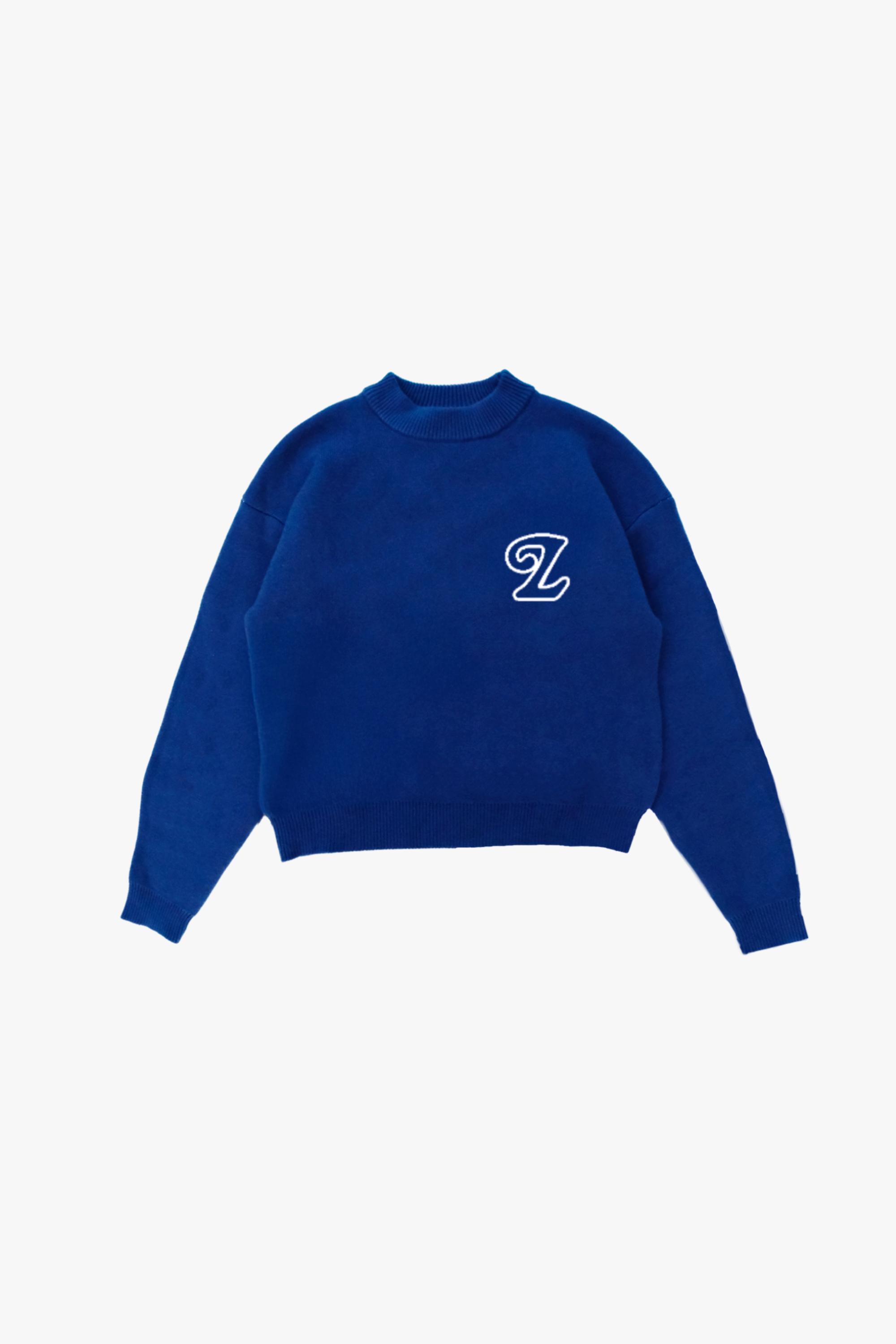 Signature Knit Sweater Ocean Blue