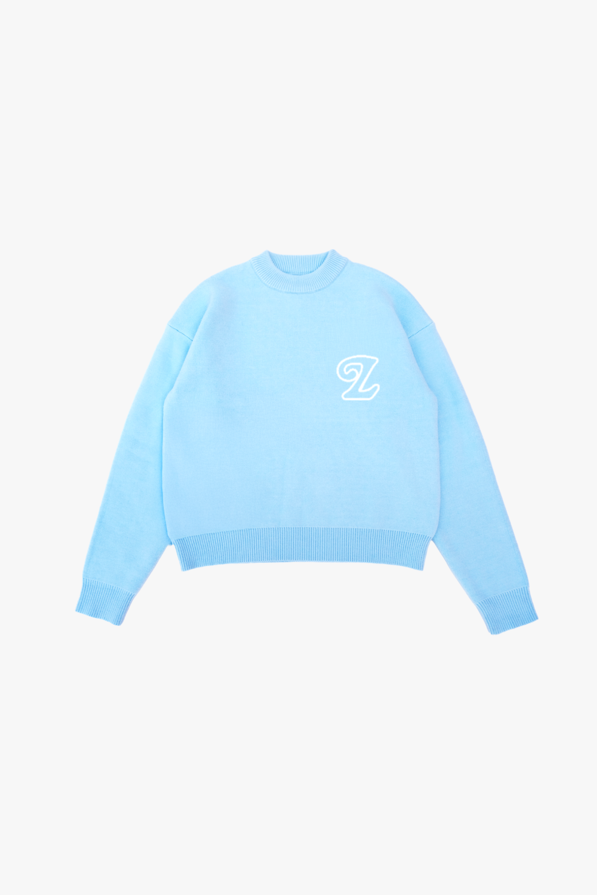 Signature Knit Sweater Baby Blue