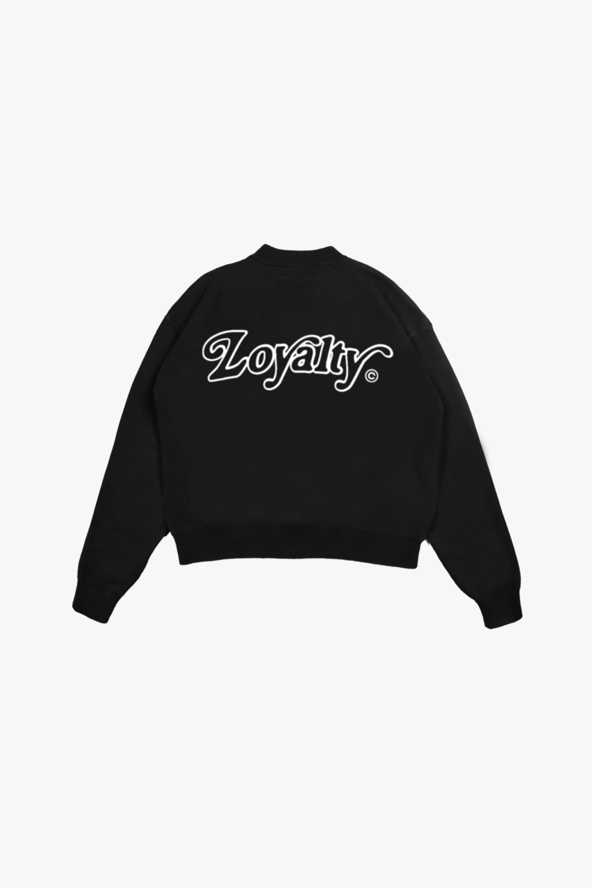 Signature Knit Sweater Space Black