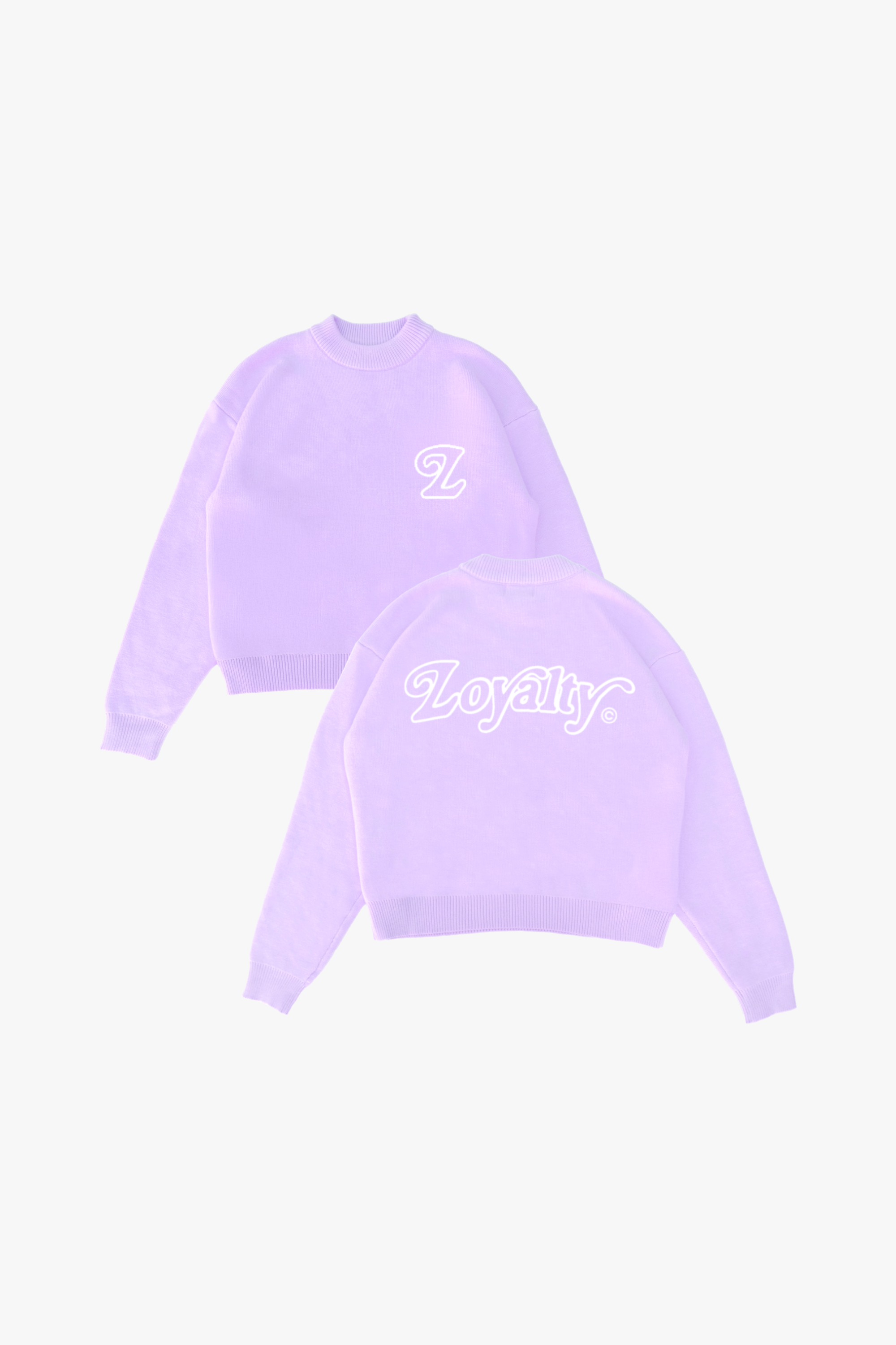 Signature Knit Sweater Lavendel