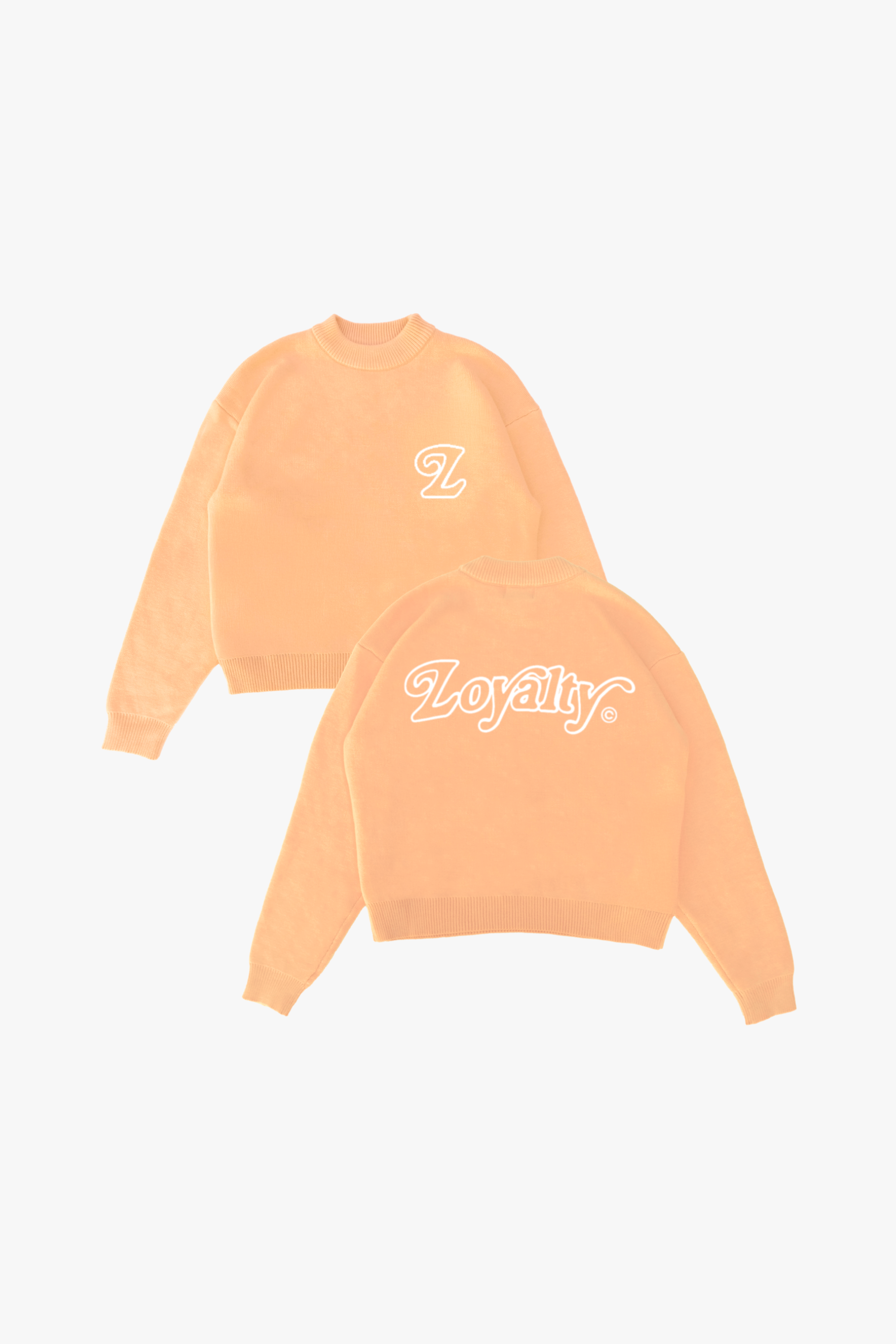Signature Knit Sweater Orange