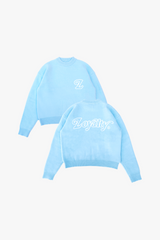 Signature Knit Sweater Baby Blue