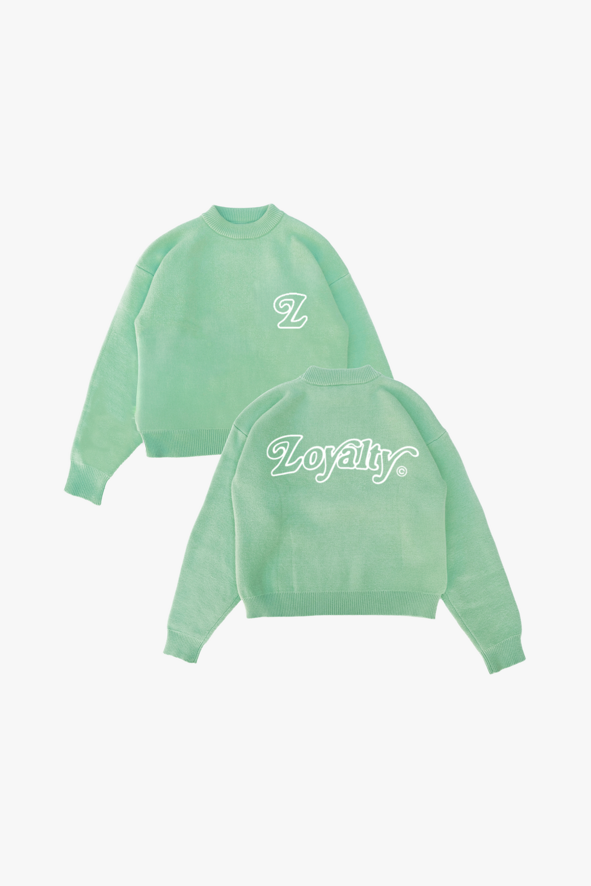 Signature Knit Sweater Matcha Green