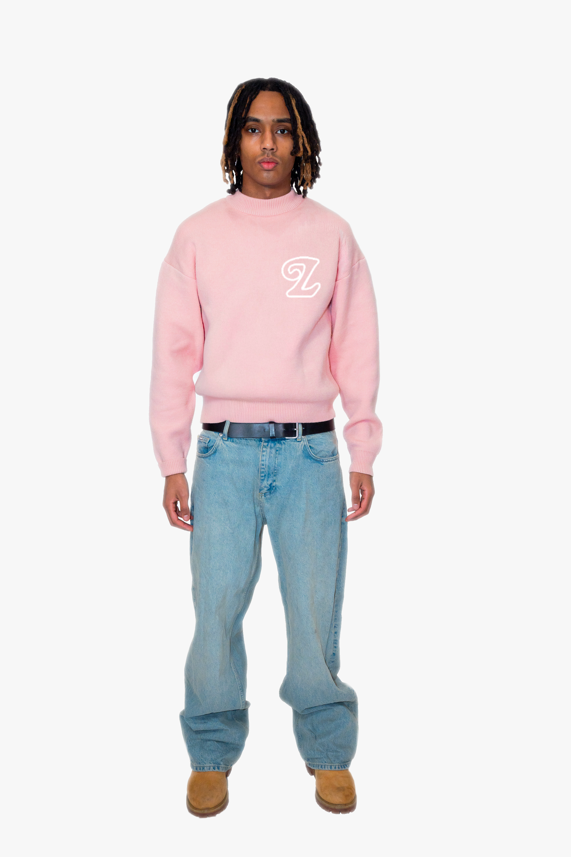 Signature Knit Sweater Sakura Pink