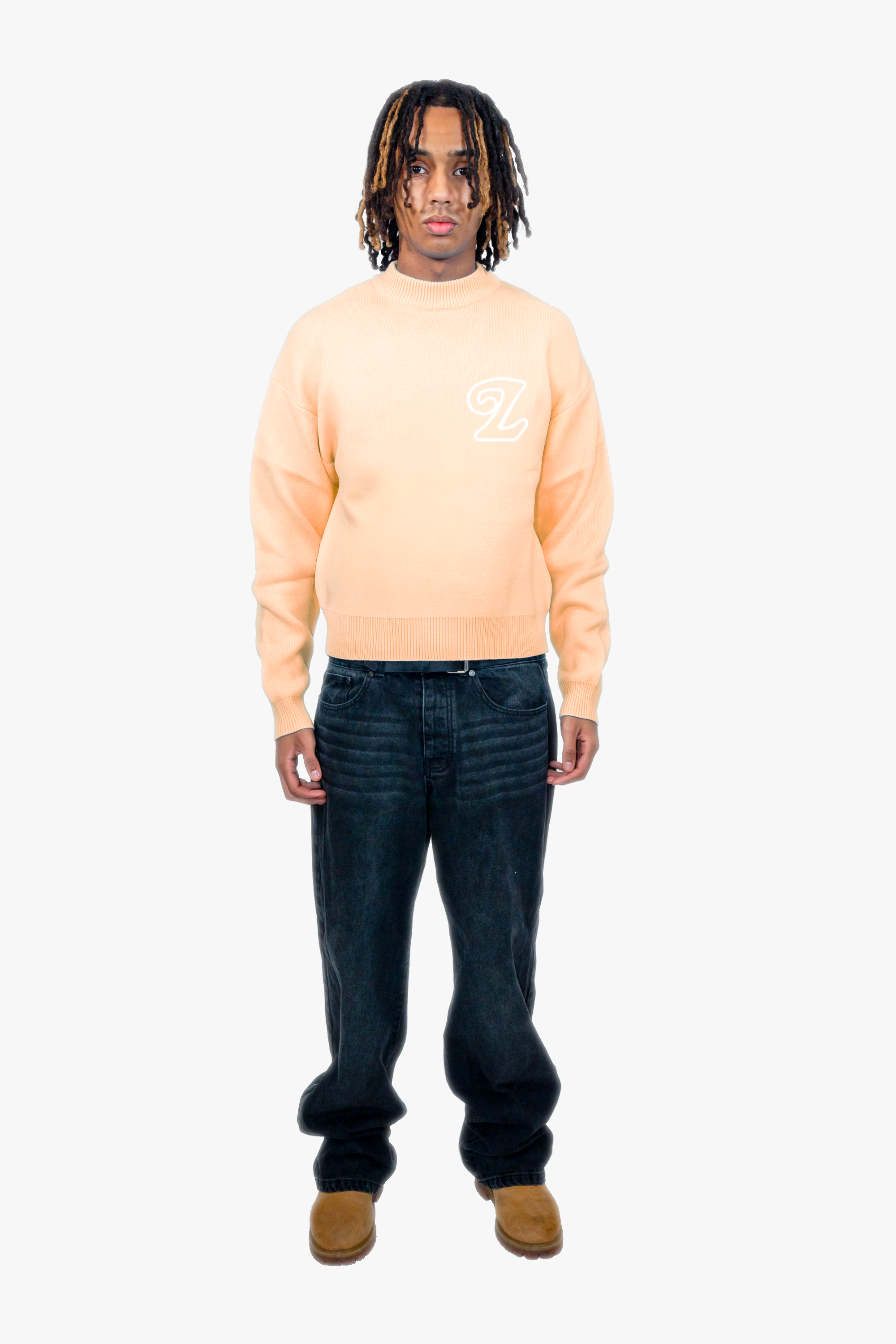 Signature Knit Sweater Orange