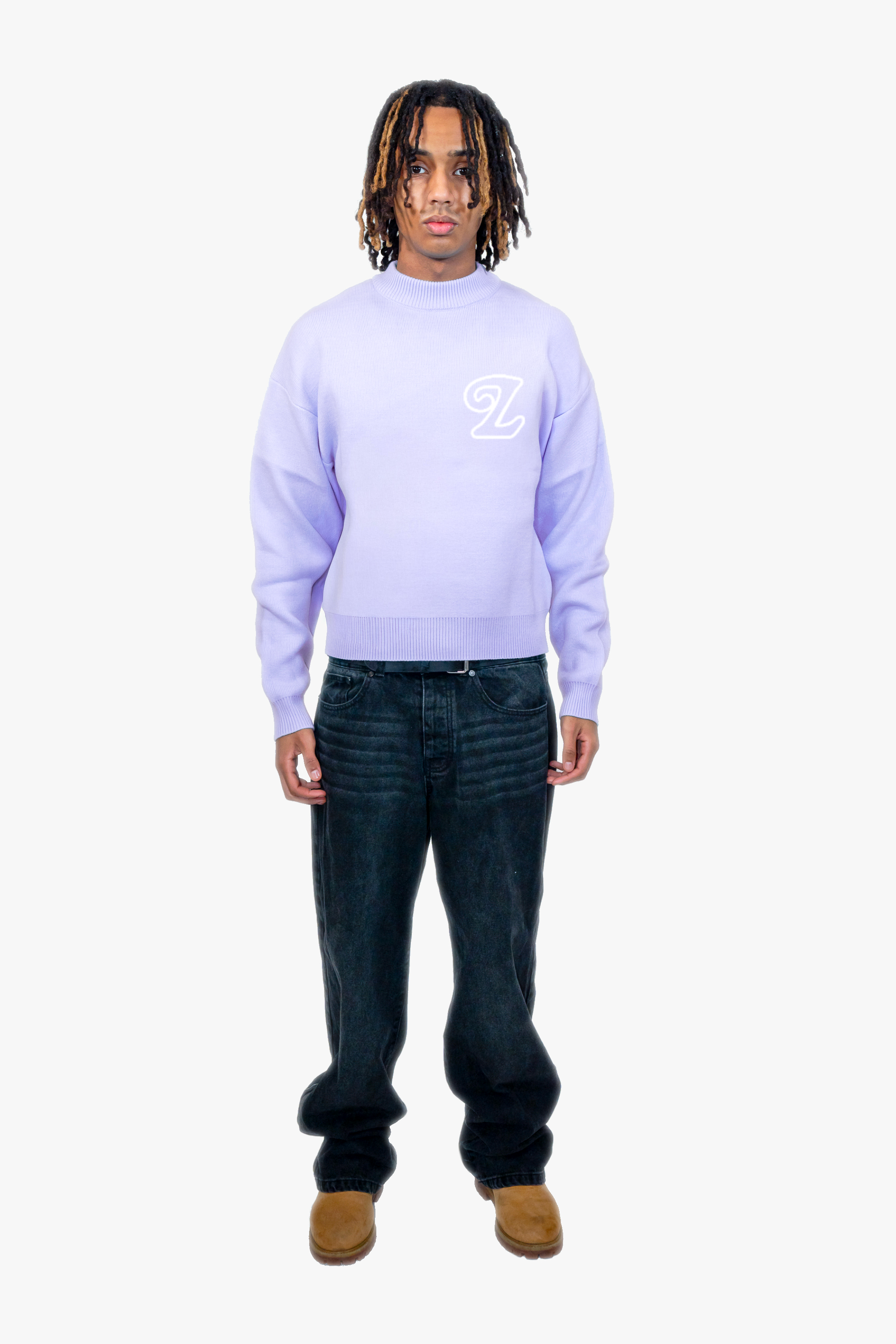 Signature Knit Sweater Lavendel