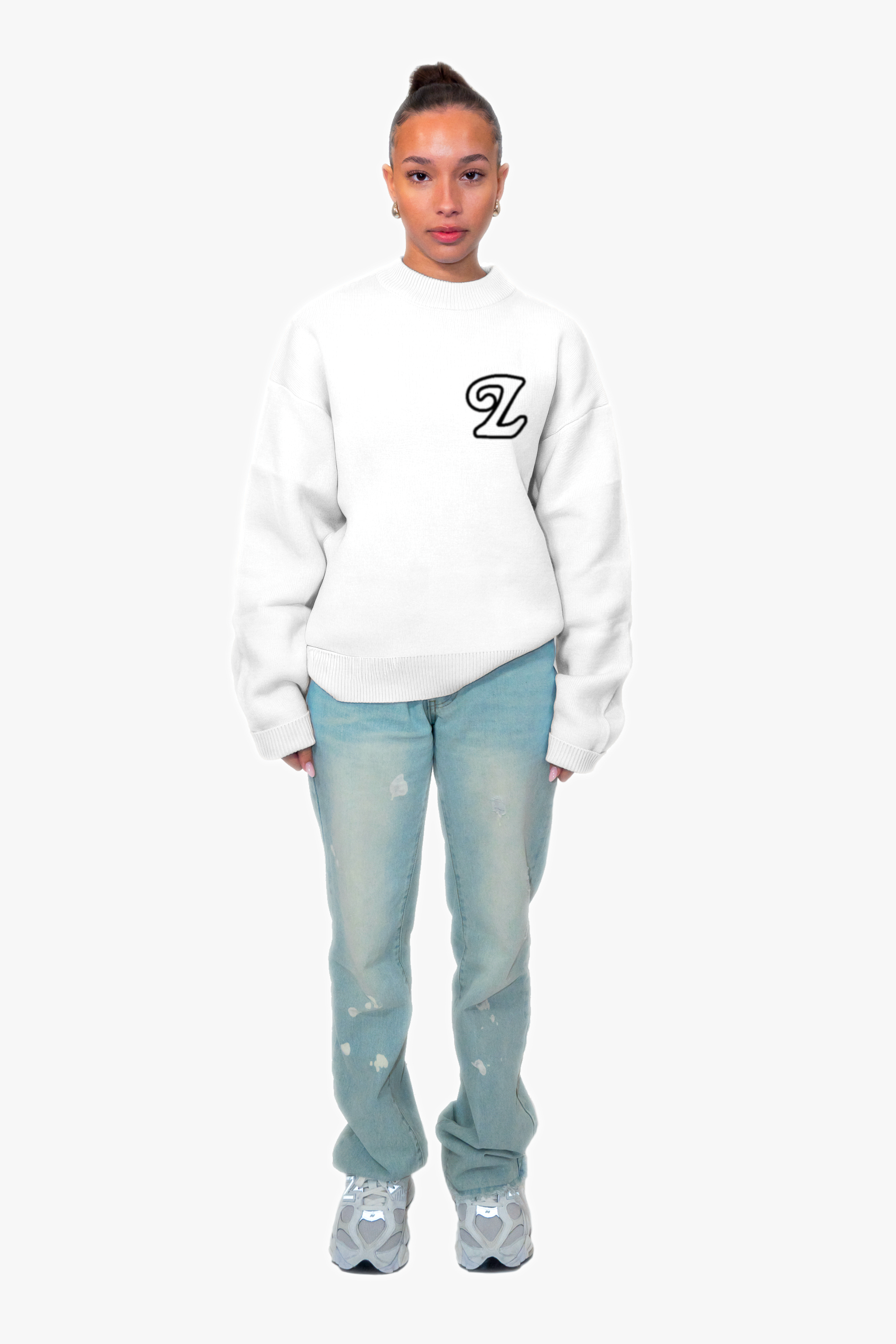 Signature Knit Sweater Snow White