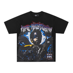 Life Hustlers Blue Phantom Vintage Graphic Streetwear Tee