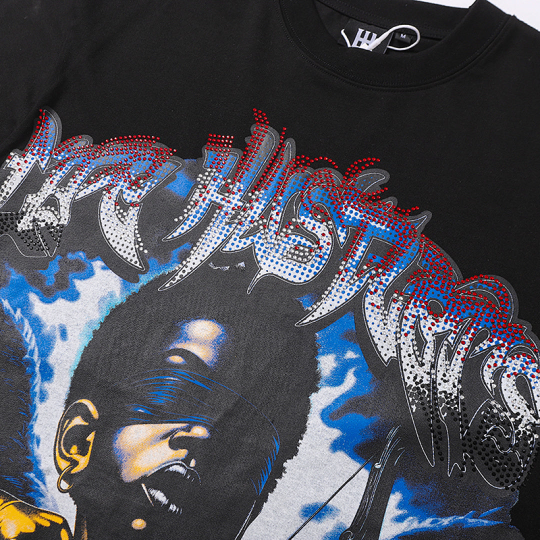 Life Hustlers Blue Phantom Vintage Graphic Streetwear Tee