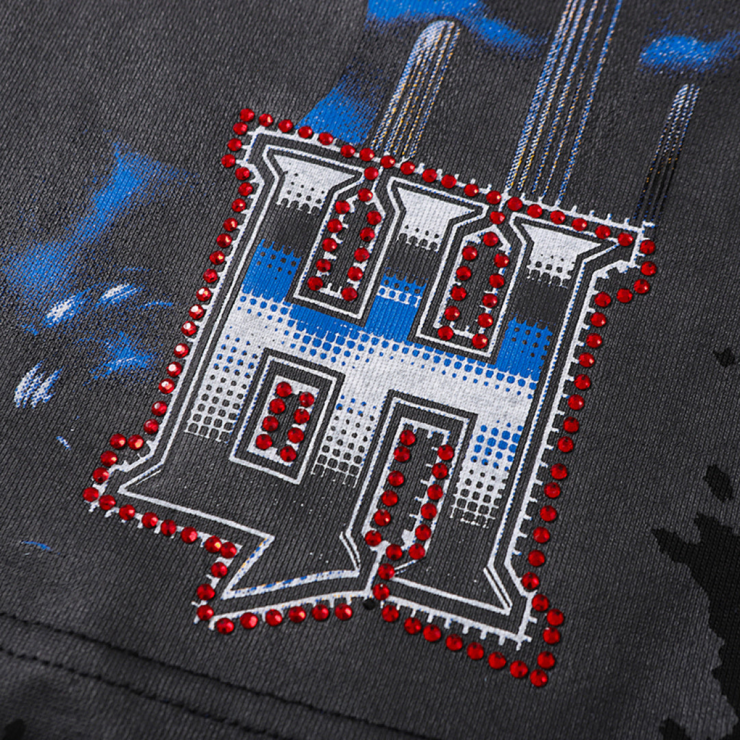 Life Hustlers Blue Phantom Vintage Graphic Streetwear Tee