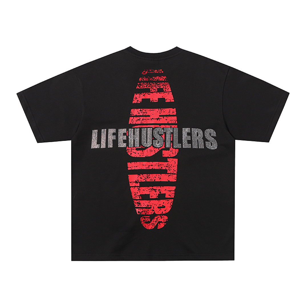 Life Hustlers Jesus King Vintage Religious Graphic Tee
