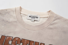 Majestik “Soul & Light in Darkness” Vintage Tee（Off-White / Cream）