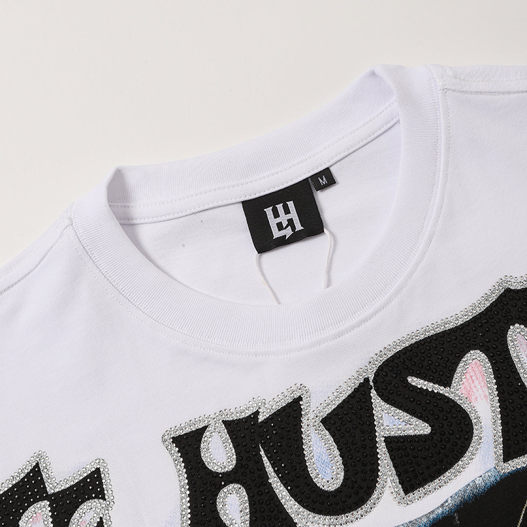 Life Hustlers Black Wolf Rebel Vintage Graphic Streetwear Tee