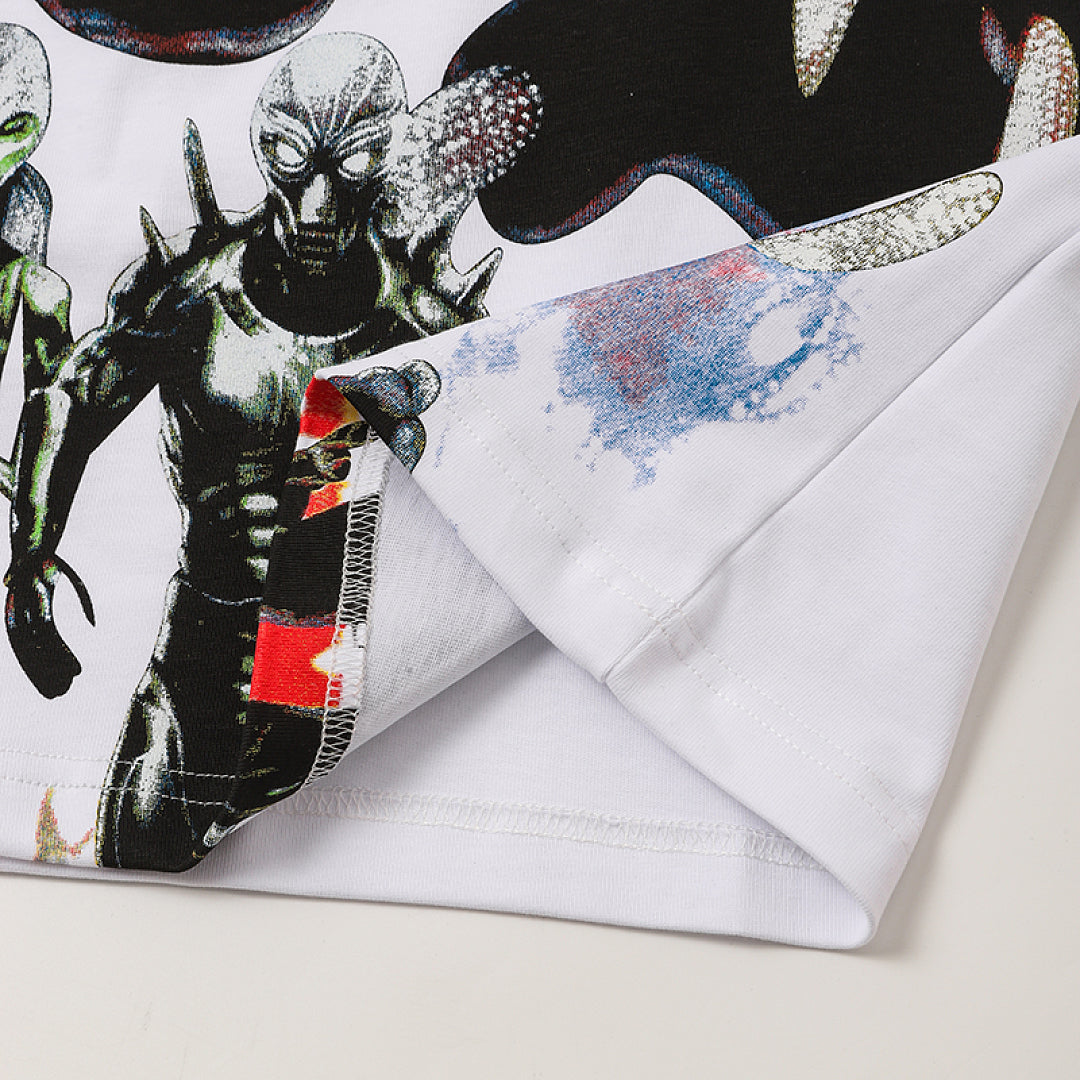 Life Hustlers Black Wolf Rebel Vintage Graphic Streetwear Tee