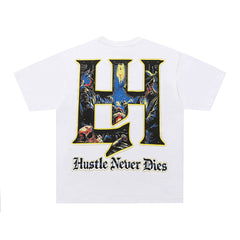 Life Hustlers Blue Guardian Vintage Graphic Oversized Tee