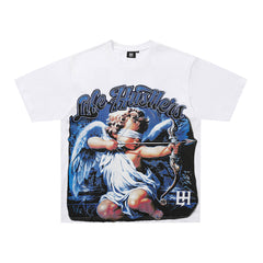 Life Hustlers Blue Angel Vintage Graphic Streetwear Tee