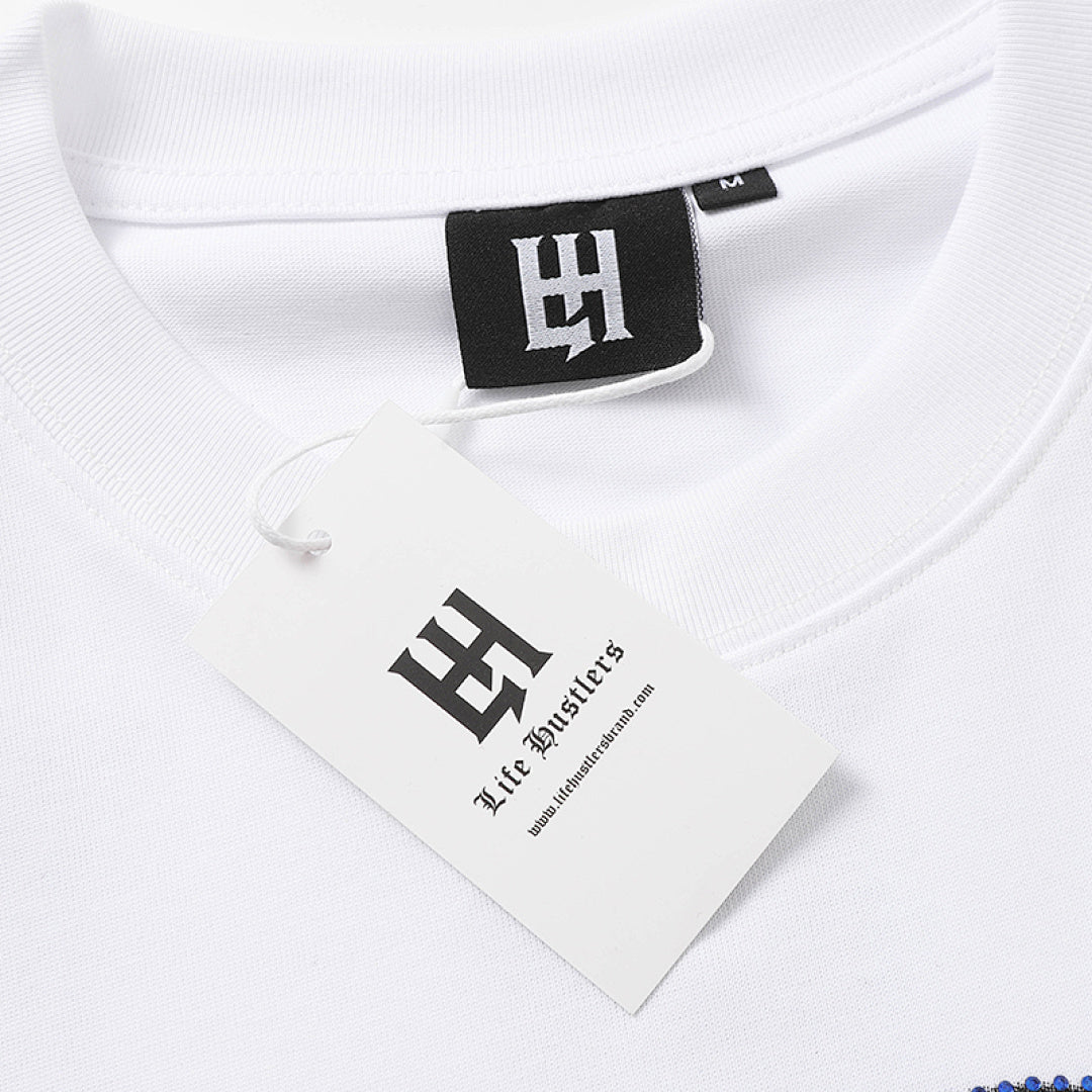 Life Hustlers Blue Angel Vintage Graphic Streetwear Tee