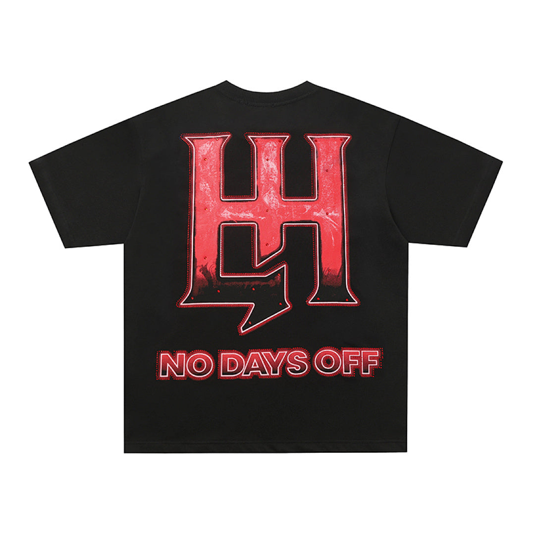 Life Hustlers Red Angel Vintage Graphic Streetwear Tee