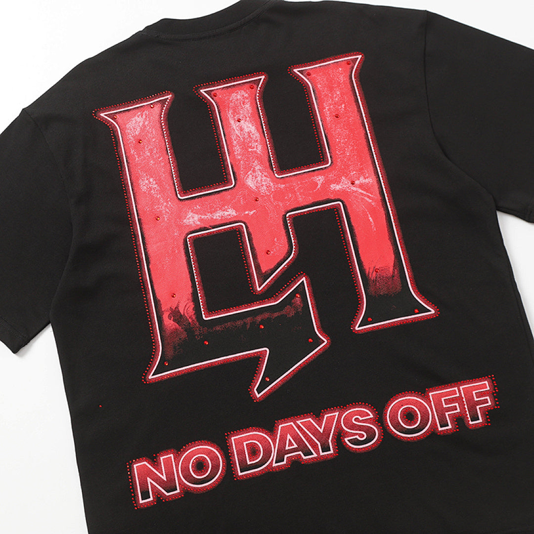 Life Hustlers Red Angel Vintage Graphic Streetwear Tee
