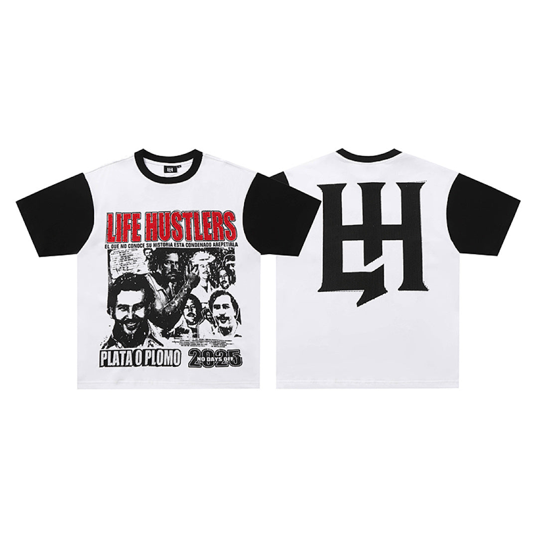 Life Hustlers Classic Graphic Portrait Vintage Tee