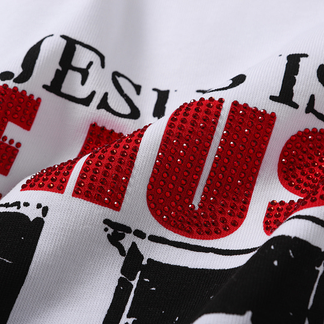 Life Hustlers Jesus King Vintage Religious Graphic Tee