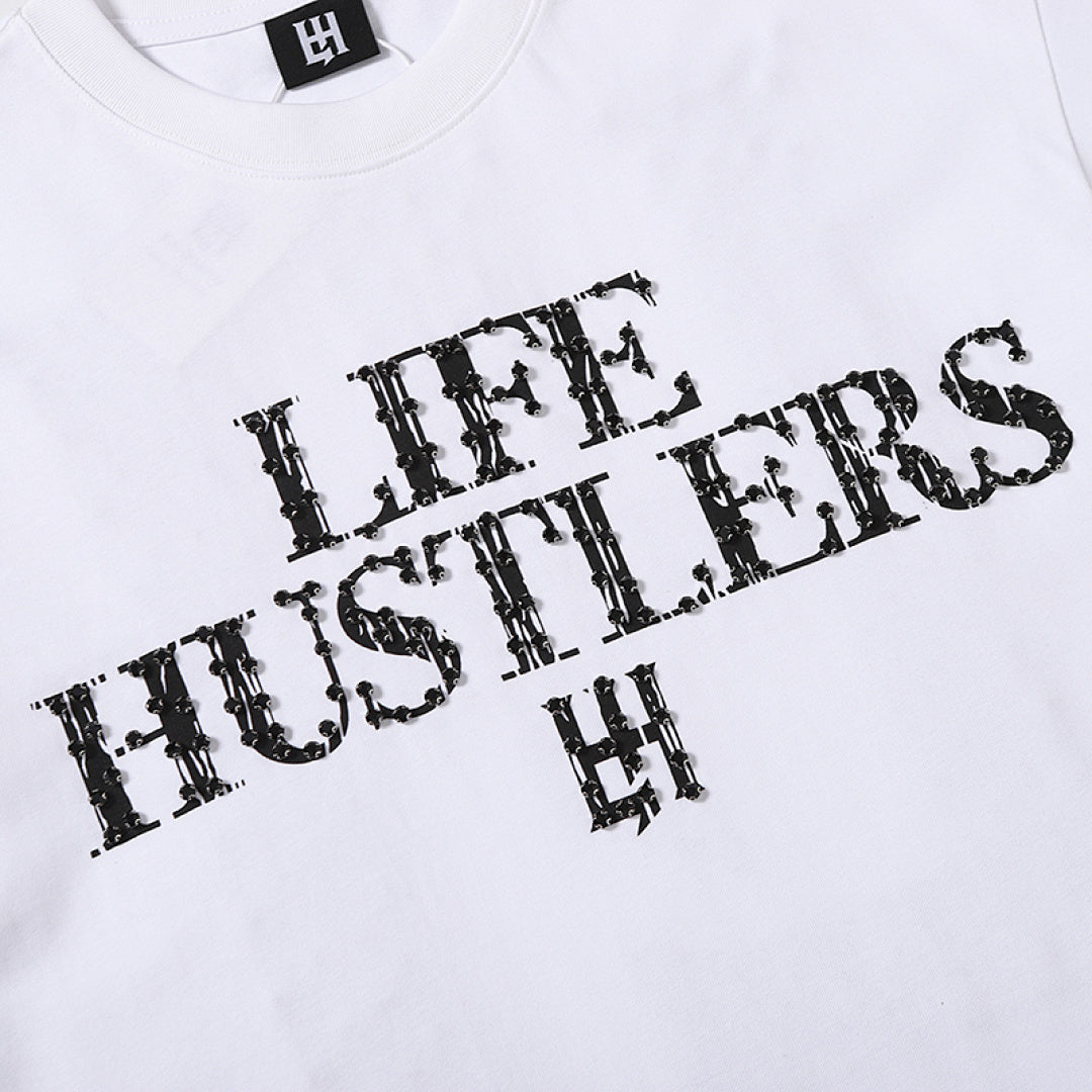 Life Hustlers Classic Logo Vintage Streetwear Tee