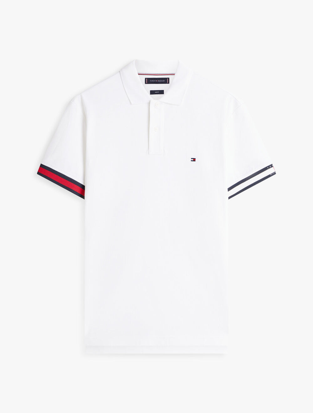 Slim Fit Interlock Knit Tipped Polo Shirt