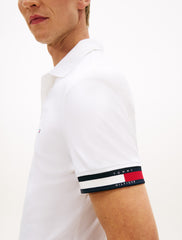 Slim Fit Interlock Knit Tipped Polo Shirt