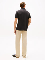 Regular Pique Jacquard Collar Polo Shirt