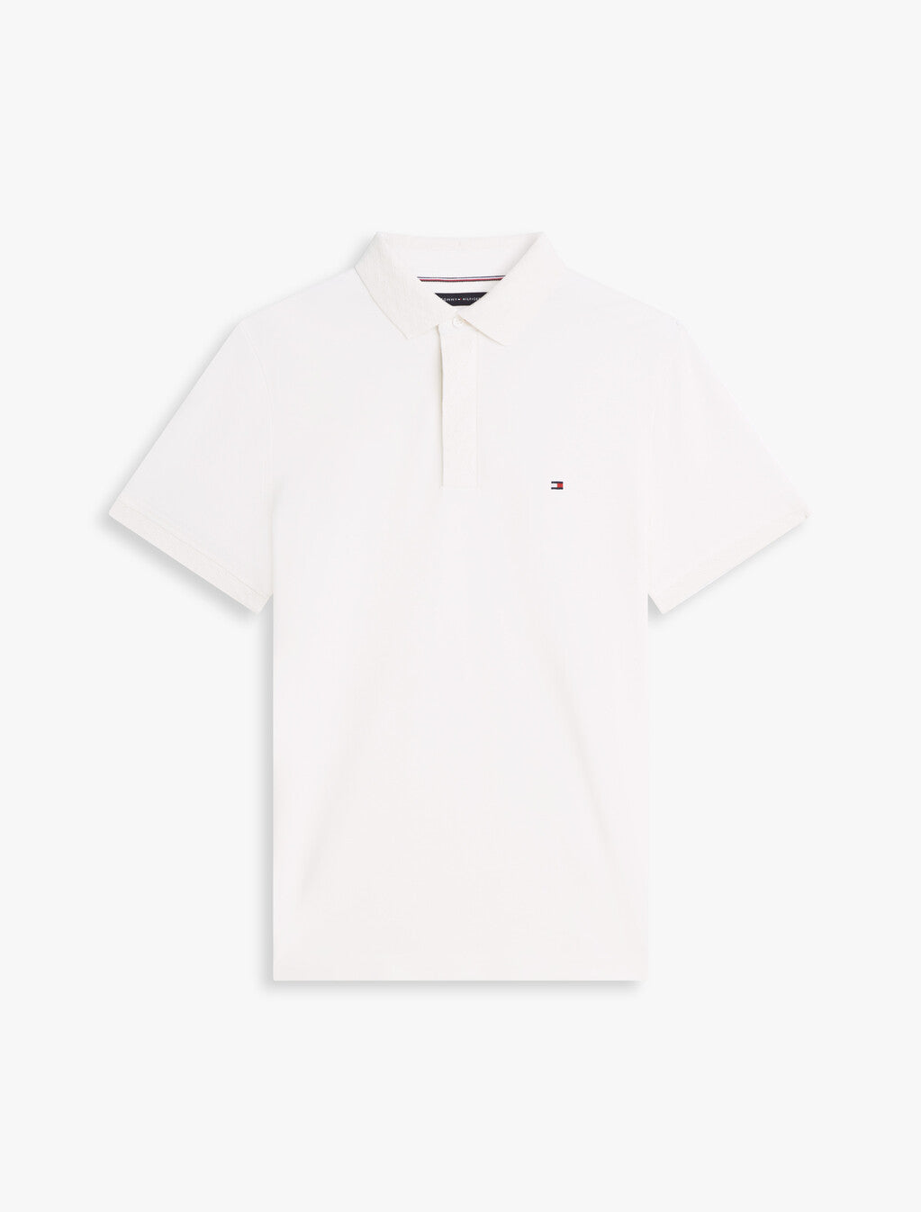 Regular Pique Jacquard Collar Polo Shirt