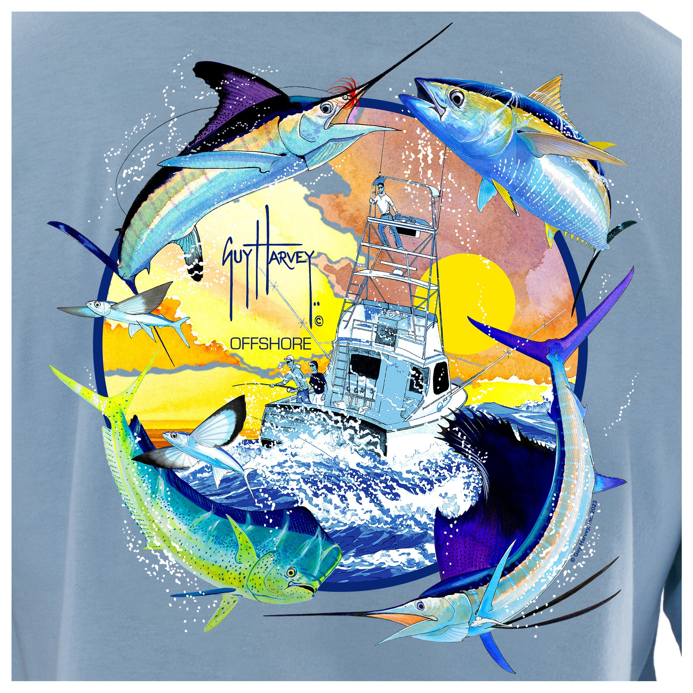 Lightweight Pocket Tee - Open Ocean