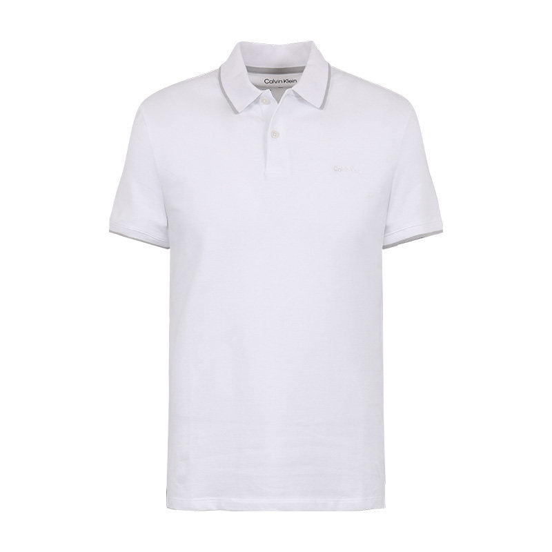 CALVIN KLEIN Men's Striped Collar Polo Shirt