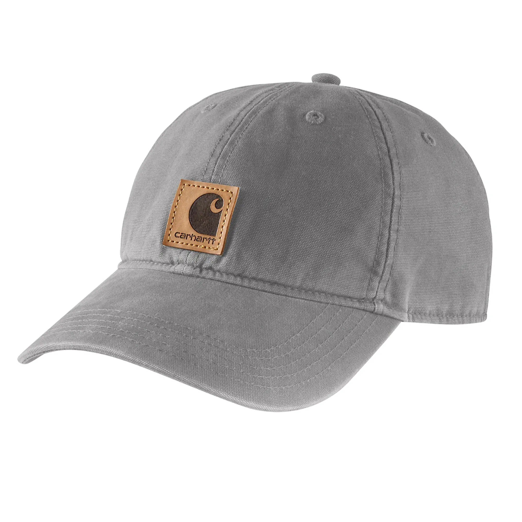 Carhartt washed and distressed American baseball cap---Black