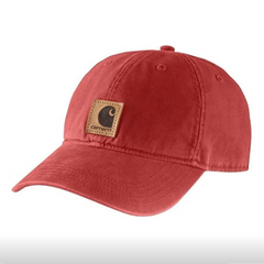 Carhartt washed and distressed American baseball cap---Carbon Gray