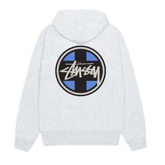 Stussy Cross Dot Hoodie - Ash