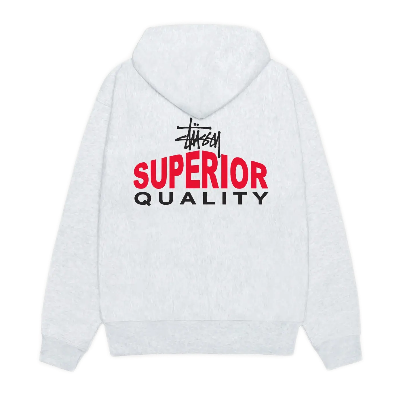 Stussy Superior Quality Zip Hoodie - Ash