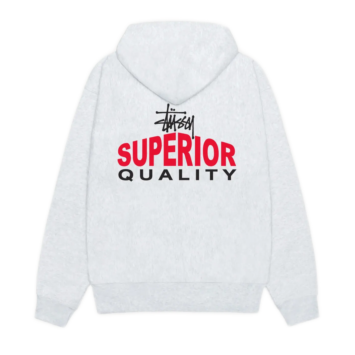 Stussy Superior Quality Zip Hoodie - Ash