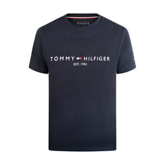 Tommy Hilfiger Core Tommy Logo T-Shirt Slim Fit Sky Captain Men's