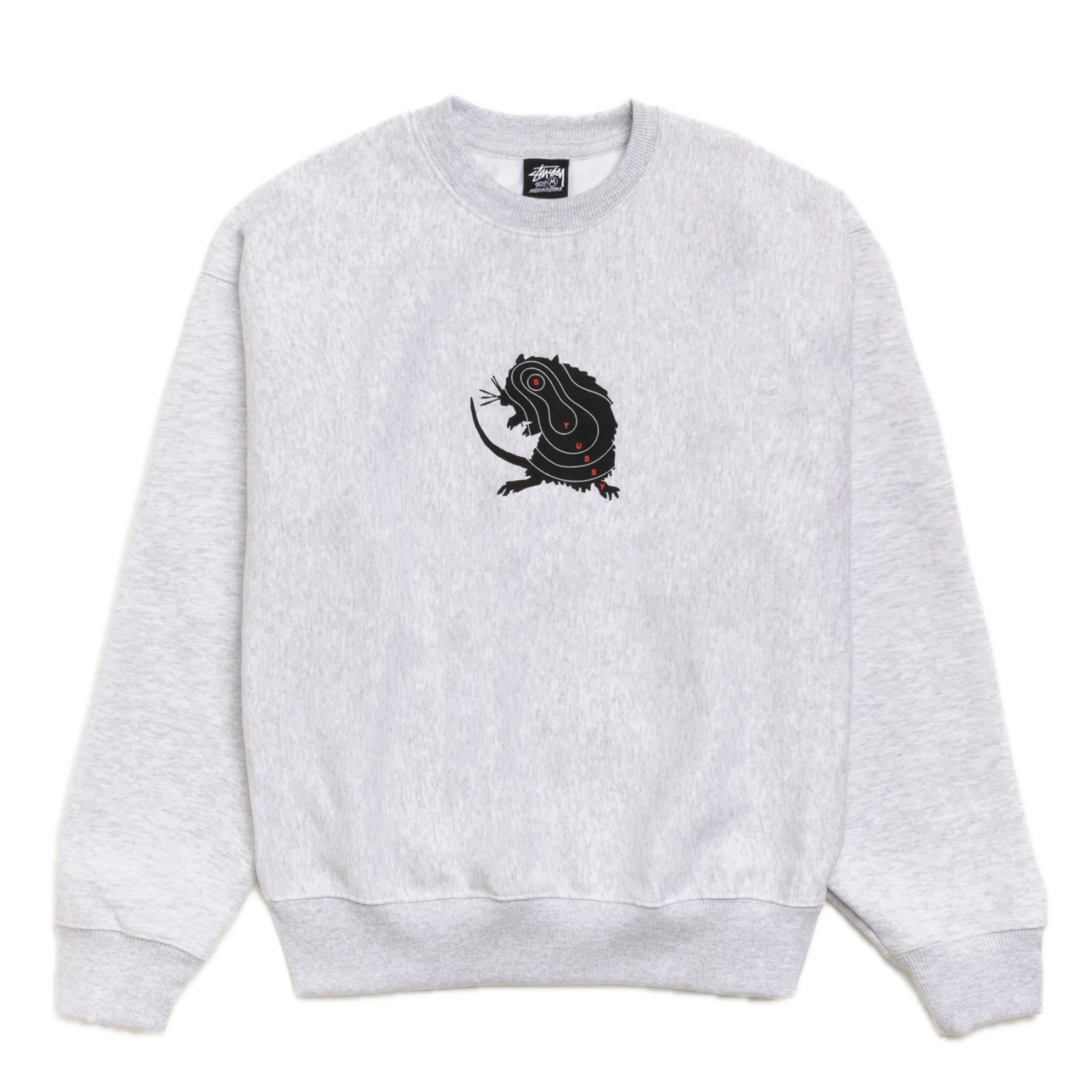 Stussy Long Range Crewneck - Ash