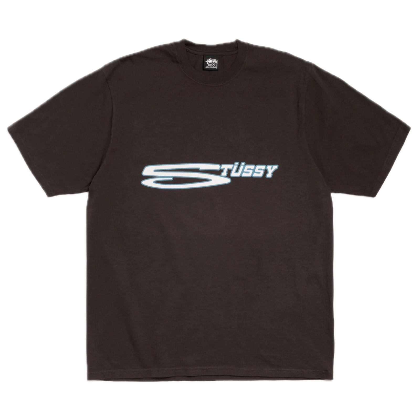 Stussy Stretch Pigment Dyed Tee - Faded Black