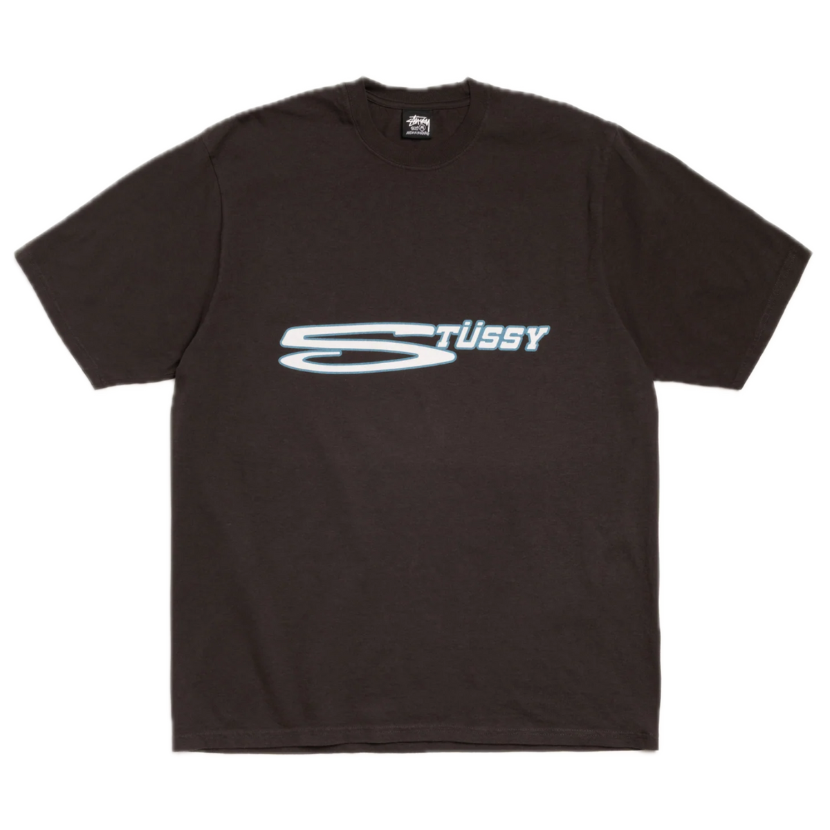 Stussy Stretch Pigment Dyed Tee - Faded Black